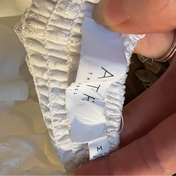 ASTR the label Raina off the shoulder crinkle mini dress - Picture 7 of 7